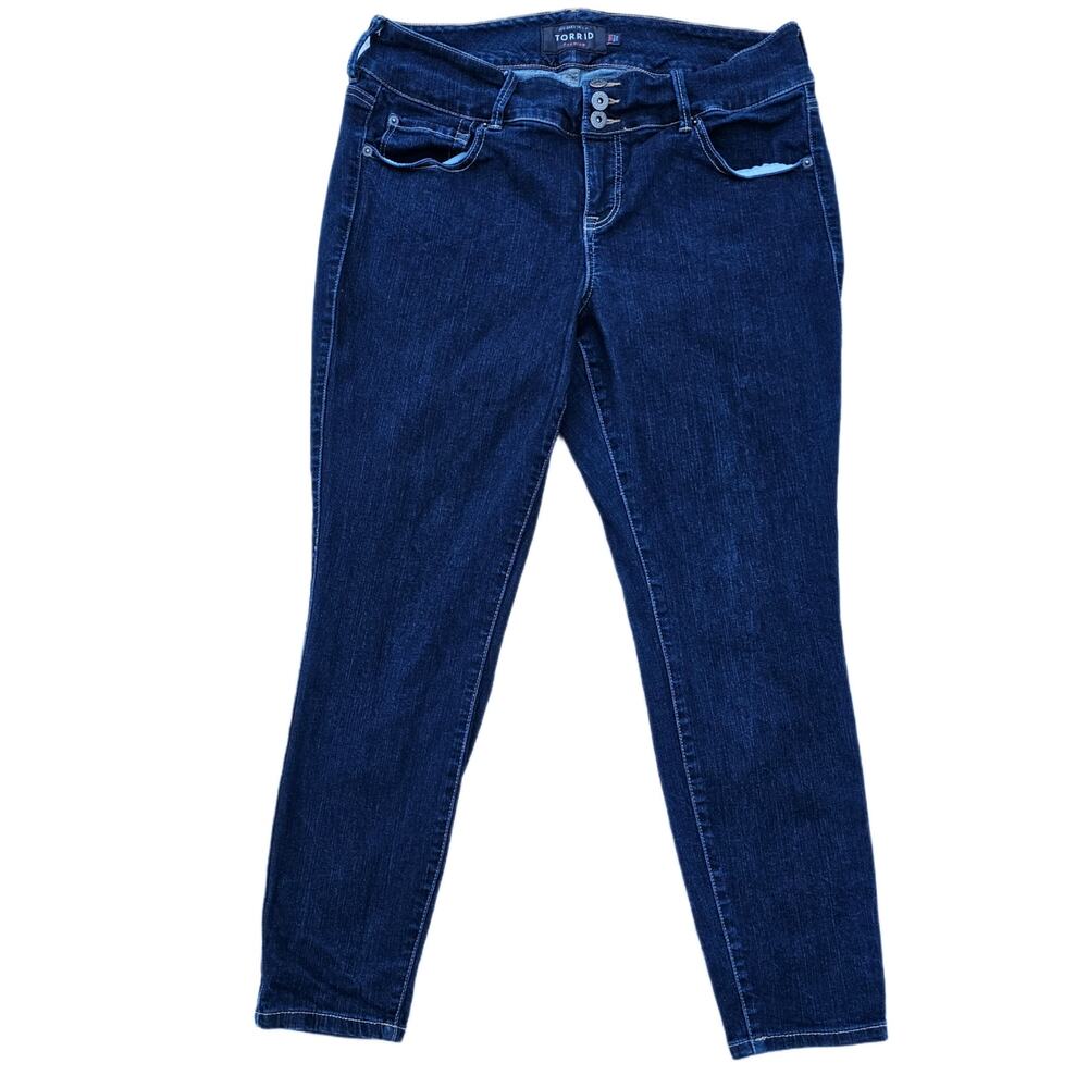 Size 18 Short Jegging Torrid Plus Size 18S Dark Stretch Denim Skinny Jeans